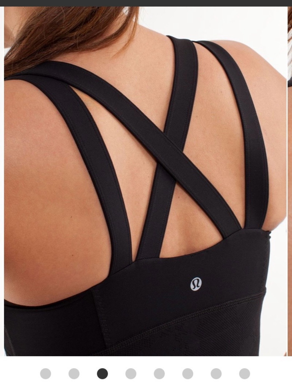 lululemon athletica Black Cross-Strap Performance Tank - Picture 2 of 12